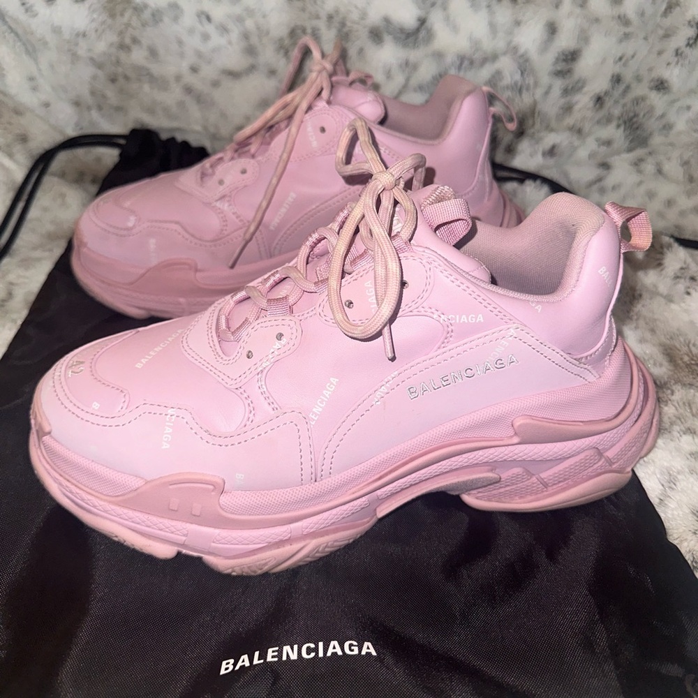 Balenciaga Triple S pink sneakers